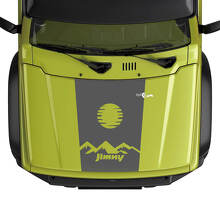 Suzuki JIMNY Hood Mountains Sun Map Logo stickerstickerafbeeldingen
 2
