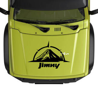 Suzuki JIMNY Hood Mountain Compass Logo-embleemstickerafbeeldingen
 1