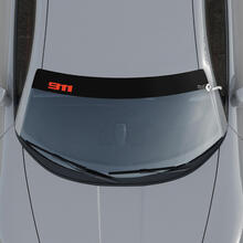 Porsche 911 Logo voorruit met achtergrondstrepen Kit stickersticker
 2