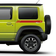 Suzuki JIMNY Achterzijde Grafische deuren sticker Logo S Lines sticker
 3