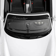 Porsche Boxster Logo voorruit met achtergrondstrepen Kit sticker
 2