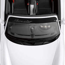 Porsche Boxster Logo Voorruit met Achtergrond Strepen Kit Decal Sticker
 2