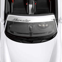 Porsche Boxster Logo Voorruit met Achtergrond Strepen Kit Decal Sticker
 3