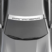 Porsche Panamera Logo voorruit met achtergrondstrepen Kit stickersticker
 2
