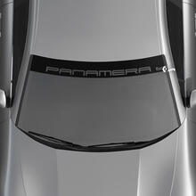 Porsche Panamera Logo voorruit met achtergrondstrepen Kit stickersticker
 3
