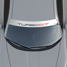 Porsche Turbo GT-logo voorruit met achtergrondstrepen Kit stickersticker 2
 2