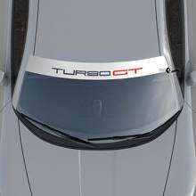 Turbo GT Lettering voorruit vinyl decal sticker 2 Voor Porsche 911 Turbo GT 2