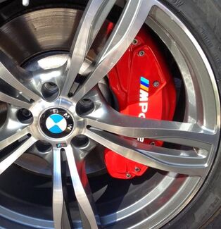 BMW M Power remklauw 2 maat M kleuren X8 hittebestendige sticker sticker logo 2 maat
