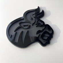 Aangepaste 3D Badge Bull Angry logo Fender Badges embleem
 4