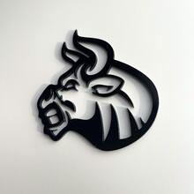 Aangepaste 3D Badge Bull Angry logo Fender Badges embleem
 2