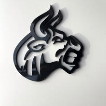 Aangepaste 3D-badge Bull Angry-logo spatbordbadges embleem 2 3