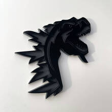 Aangepaste 3D-badge Godzilla Boos logo spatbordbadges embleem 2 4