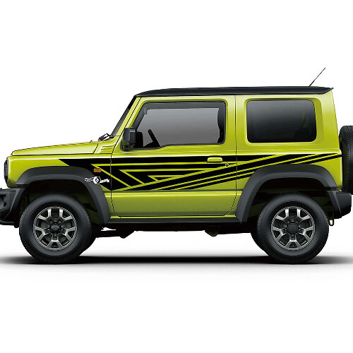 Abstracte Lijnen Zijgraphics Deurstickers Voor Suzuki JIMNY