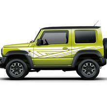 Abstracte Lijnen Zijgraphics Deurstickers Voor Suzuki JIMNY 2