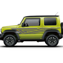 Abstracte Lijnen Zijgraphics Deurstickers Voor Suzuki JIMNY 3