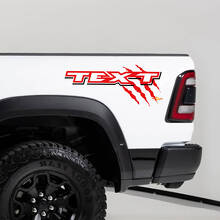 TRX Claw Marks Bed Side Vinyl Decal Paar voor Dodge Ram TRX_2