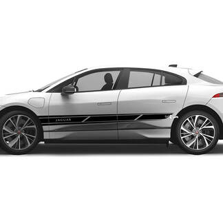 Jaguar I Pace Side Stripes Graphics Deursticker Logo Lijnensticker
 1