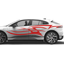 Jaguar I Pace Side Tattoo Stripes Graphics Deursticker Logo Lijnensticker
 2