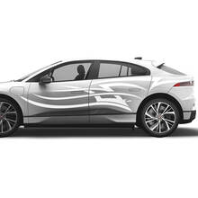 Jaguar I Pace Side Tattoo Stripes Graphics Deursticker Logo Lijnensticker
 3