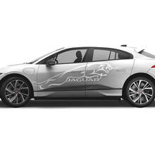 Jaguar I Pace Side Tattoo Stripes Graphics Deursticker Logo Lijnensticker
 2