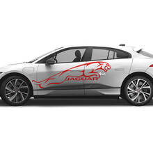 Jaguar I Pace Side Tattoo Stripes Graphics Deursticker Logo Lijnensticker
 3