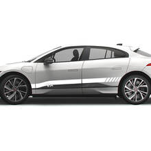 Jaguar I Pace Side Checkered Stripe Graphics Deursticker Logo Lijnensticker 2
 3