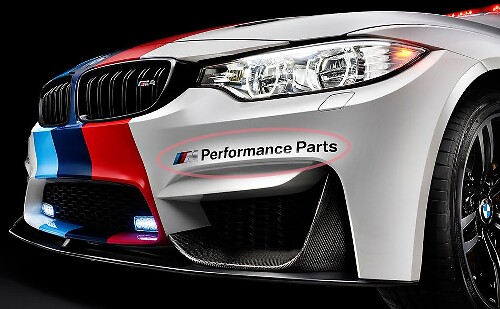 BMW M Performance bumper auto vinyl stickers stickers voor M3 M5 M6 e36 e46 allemaal
