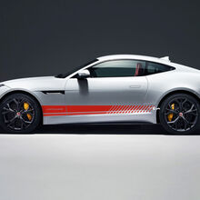 Jaguar F-Type R Side Strobe Stripes Graphics Deursticker Logo Lijnensticker
 2