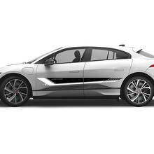 Jaguar I-Pace Zijstrepen met Dubbele Kleur Grafische Deuren sticker met Logo Lijnen
 2