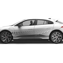 Jaguar I-Pace zijdeuren Kleurverloop Strepen Grafisch embleem Logosticker
 3