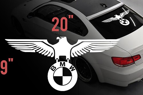 BMW Eagle Duitse auto achterruit vinylstickers stickers voor M3 M5 M6 e36 allemaal

