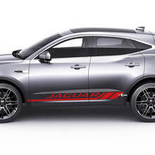 Jaguar E-Pace zijdeuren geruite strepen grafisch embleem logo sticker
 2