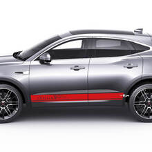 Jaguar E-Pace zijpaneel deuren strepen grafische sticker logo sticker
 2