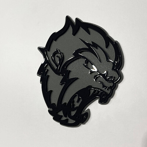 Boze Sasquatch Bigfoot 3D Spatscherm Badge Embleem