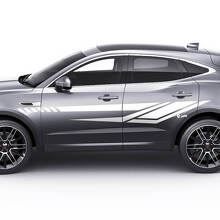 Jaguar E-Pace Zij Moderne Deur Strepen Grafische sticker Logo
 3