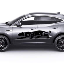 Zijlogo Jaguar Deurgraphics Decal Logo Sticker 2 Voor Jaguar E-Pace 3