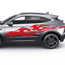 Jaguar E-Pace zijlogo Jaguar Flame Doors Graphics sticker Logo sticker
 2