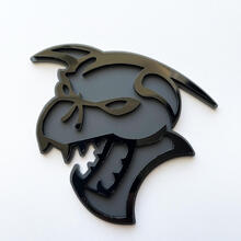 Hellcat Demon 3D-badge zwart versus grijs spatbordbadges embleem
 3