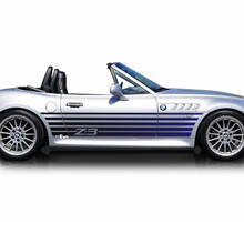 Strobe strepen BMW Z3 gradiënt zijdeuren strepen vinyl sticker sticker
 2