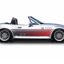 Strobe strepen BMW Z3 gradiënt zijdeuren strepen vinyl sticker sticker
 3