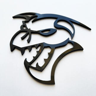 Hellcat Demon 3D-badge Zwart spatbordbadges embleem
