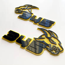 Geit 345 HEMI 3D-badge zwart versus geel spatbordbadges embleem
 5