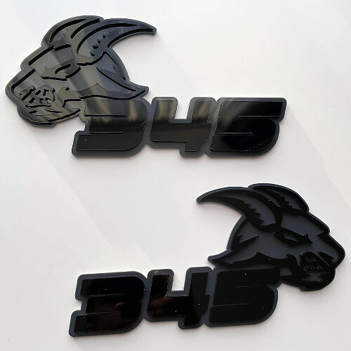 Geit 345 3D Spaakplaat Badge Embleem
