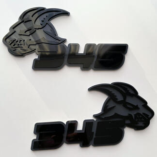 Geit 345 HEMI 3D-badge zwart versus grijs spatbordbadges embleem
 1