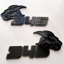 Geit 345 HEMI 3D-badge zwart versus grijs spatbordbadges embleem
 5