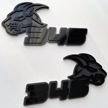 Geit 345 HEMI 3D-badge zwart versus grijs spatbordbadges embleem
 7