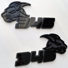 Geit 345 HEMI 3D-badge zwart versus grijs spatbordbadges embleem
 7