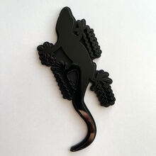 Gecko 3D Badge Zwart vs Zwart Fender Badges-embleem
 4