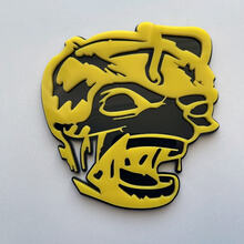 Zombie Bee Super Bee 3D Badge Zwart vs Geel Fender Badges embleem
 2