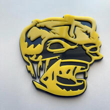 Zombie Bee Super Bee 3D Badge Zwart vs Geel Fender Badges embleem
 3